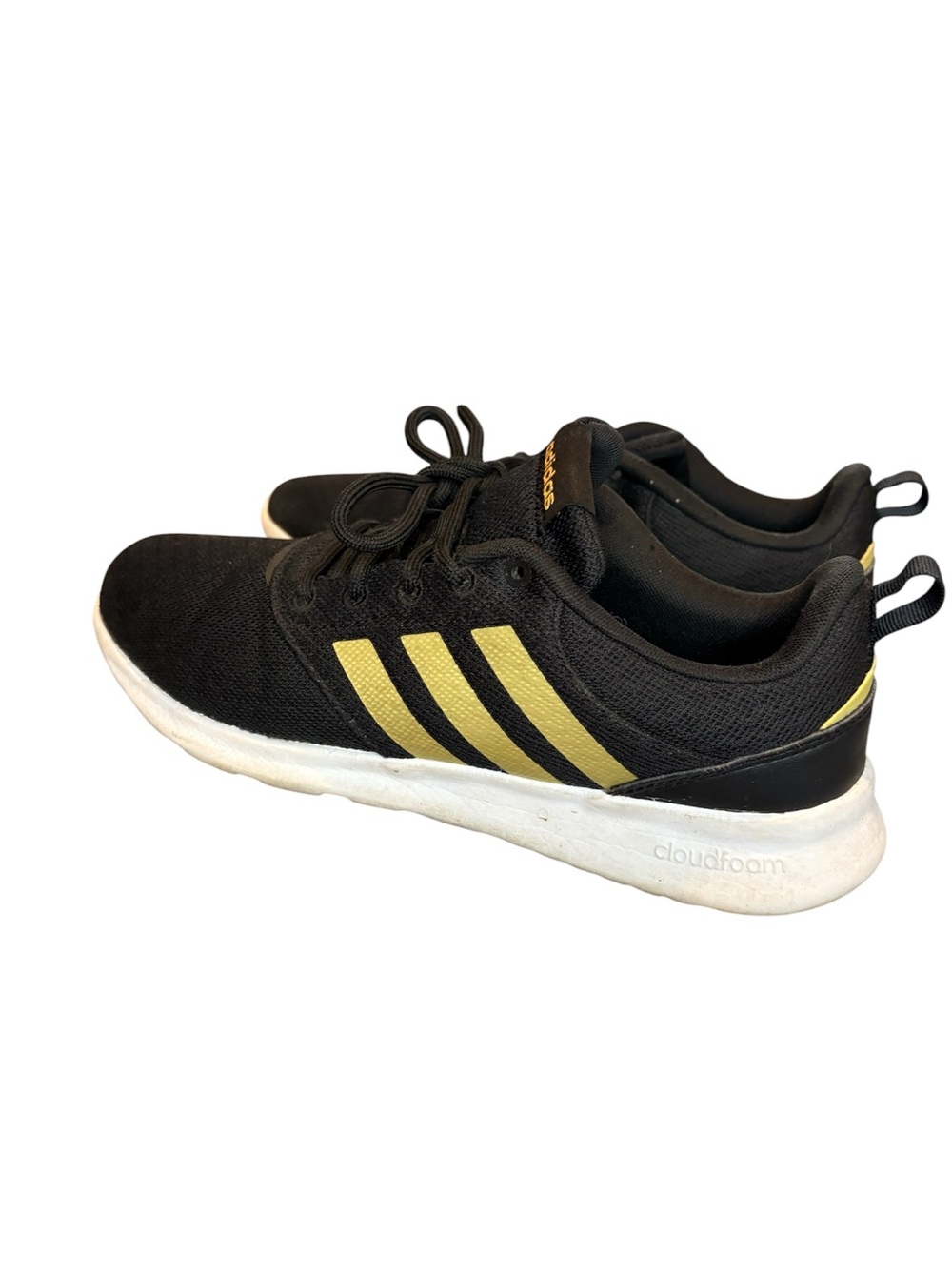 adidas Black Sneakers with Gold Stripes